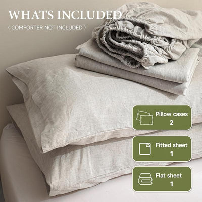 Oeko-Tex® 100% European Flax Linen Bedset