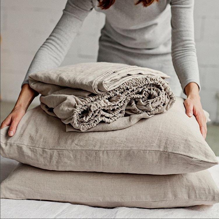 Pure Linen Natural Bedding
